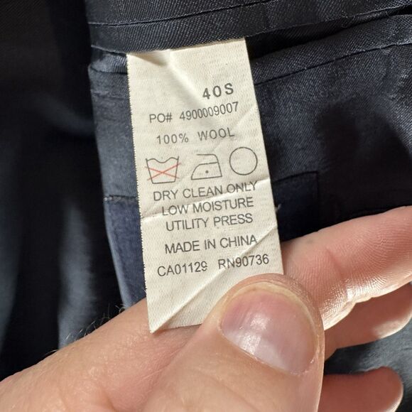 Ralph Ralph Lauren Blazer Mens 40 Blue Pin Stripes 3 Button Double RL Wool RRL - Picture 9 of 16